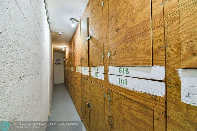 Storage Rooms on Each Floor