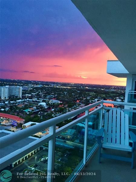 Sunset over Fort Lauderdale