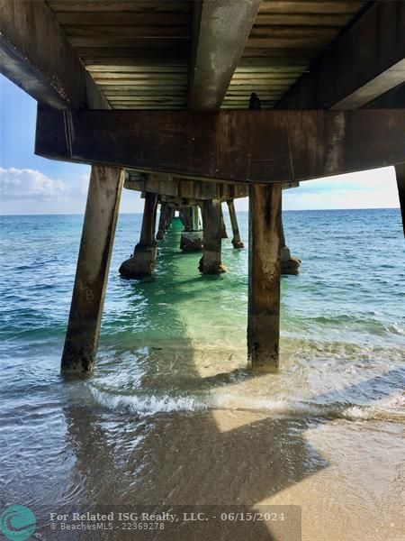 Walk to the pier.