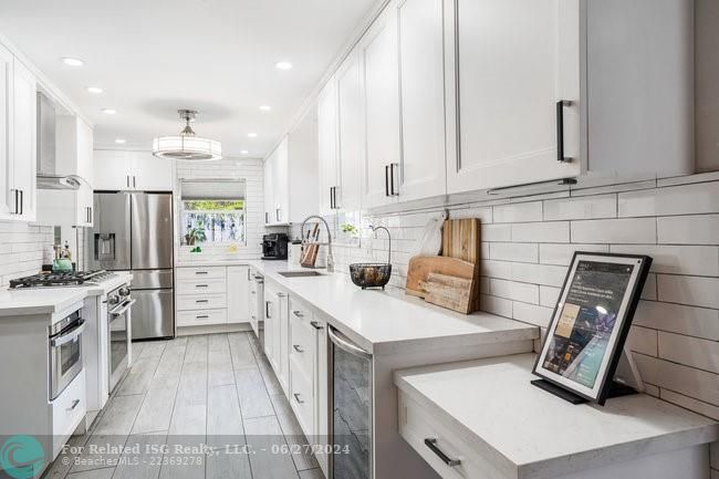 Large galley kitchen