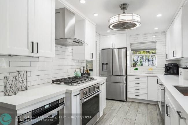 Large galley kitchen