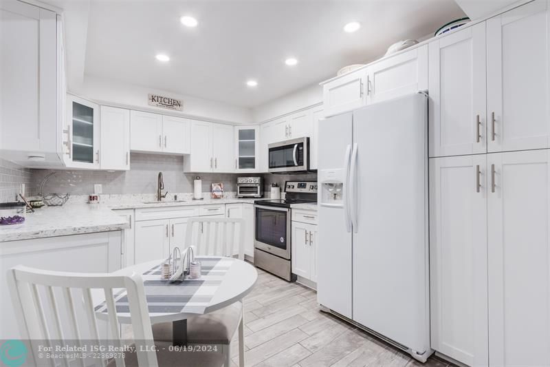 Beautifully updated kitchen with plenty of storage