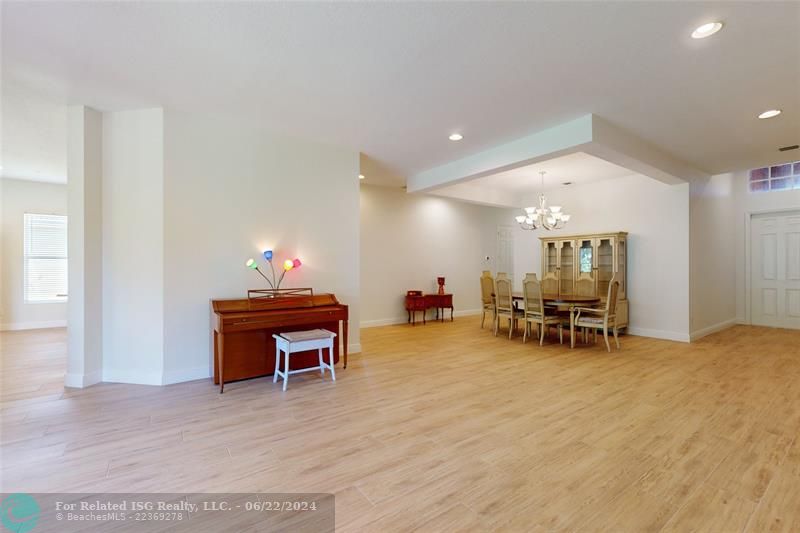 Living room + dining room