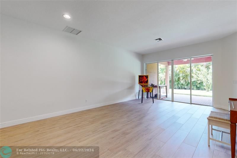 Living room + dining room