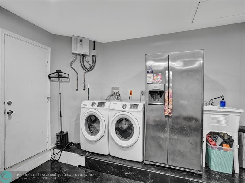 laundry area