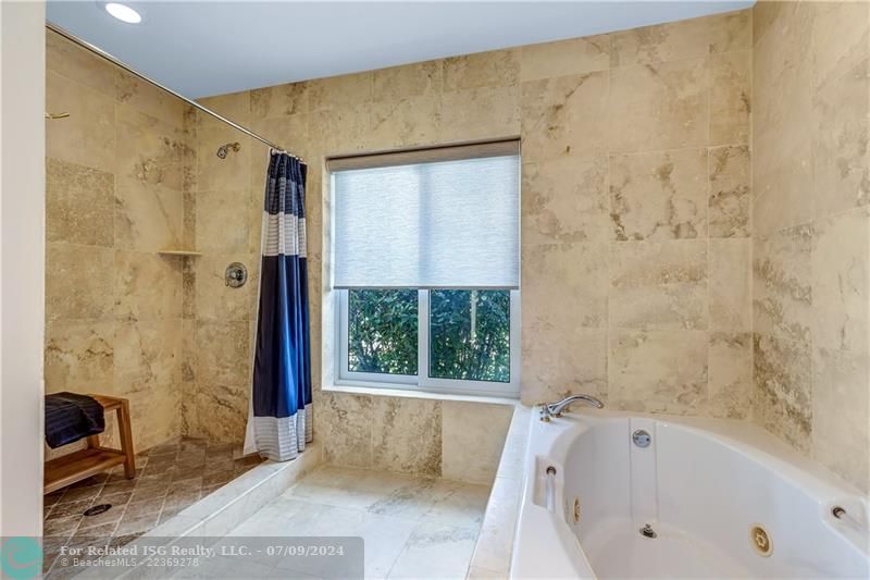 Jacuzzi Tub, Large Shower