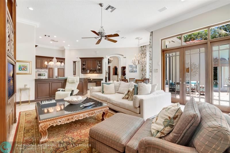 Family Room is Bathed in Natural Light!