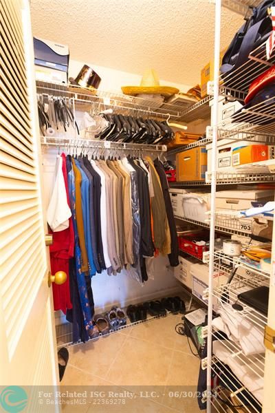 Tons of storage with several walk in closets