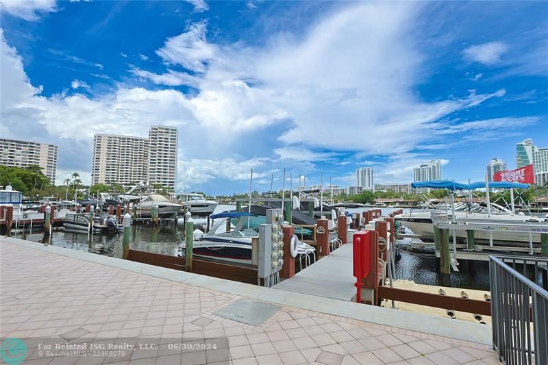 Large Marina with several docks (inquire about available boat dockage)