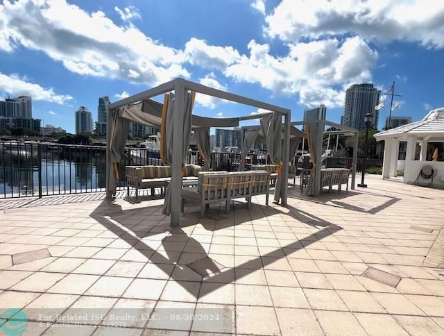 gazebos on pool deck overlook intracoastal