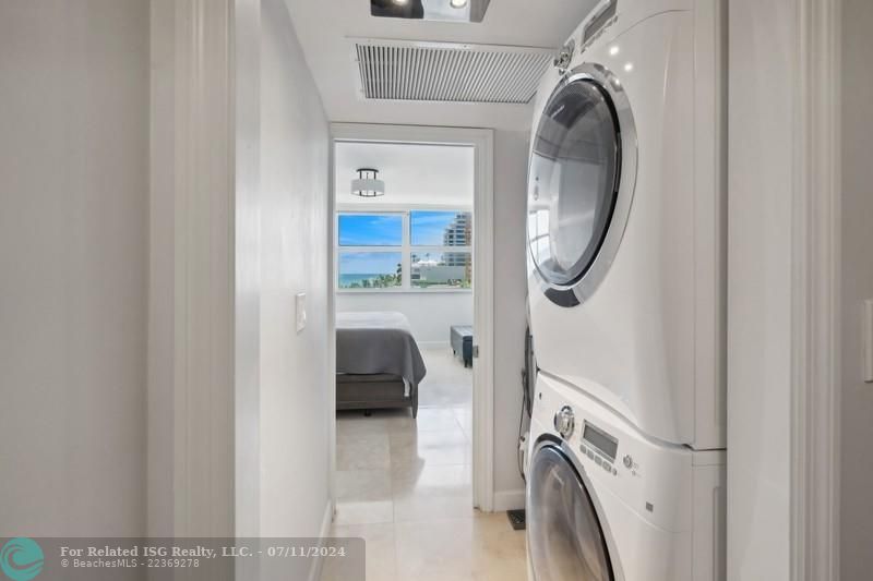 Laundry room inside owners suite