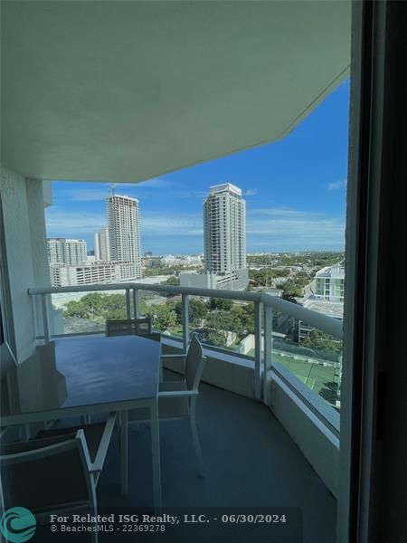 Gorgeous city views from your bedroom.