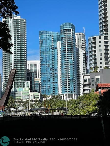 View from building entrance