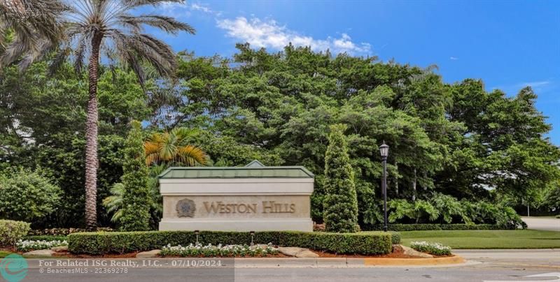 Welcome to Weston Hills, one of the most prestigious and desirable country club communities in all of South Florida, with top notch A+ schools, steps to trendy Weston Town Center & down the road from MidTown Athletic Club!