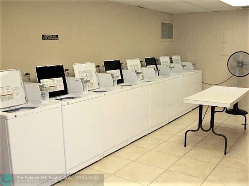 Ample Washers and Dryers located in the first floor Laundry Room.