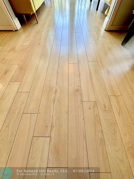 Laminate wood flooring