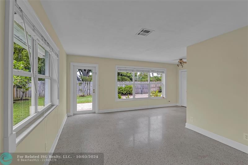 and Dining with lovely terrazzo floors