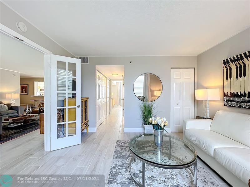 Entry hallway half bath