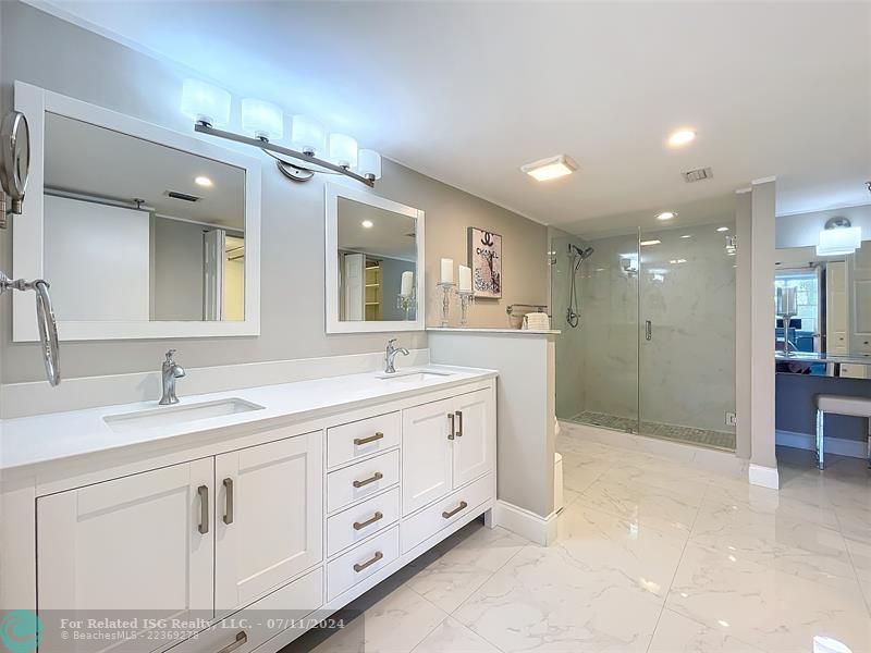 Entry hallway half bath