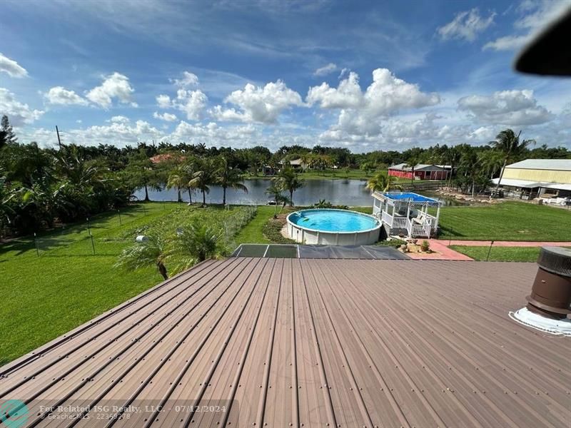 Pool and vegetable Garden