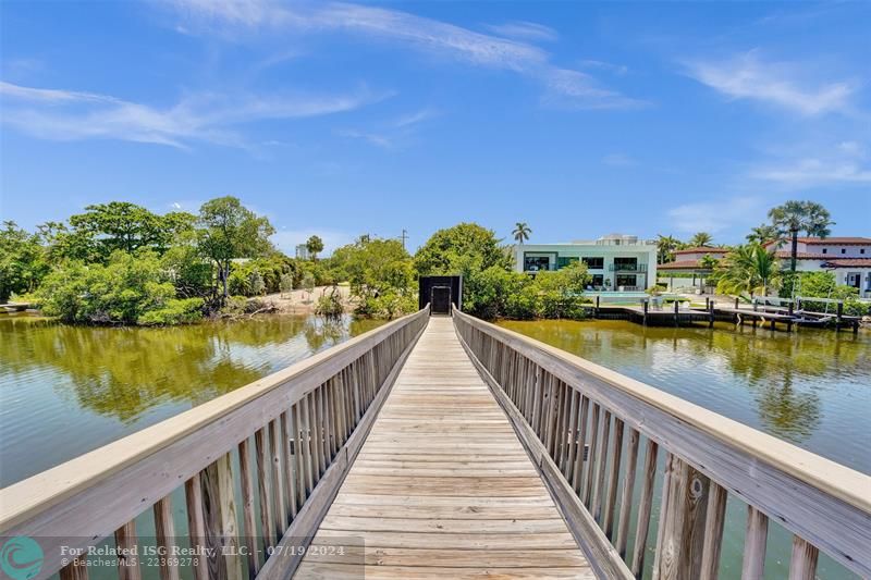 Private foot dock to Beach Surf Club