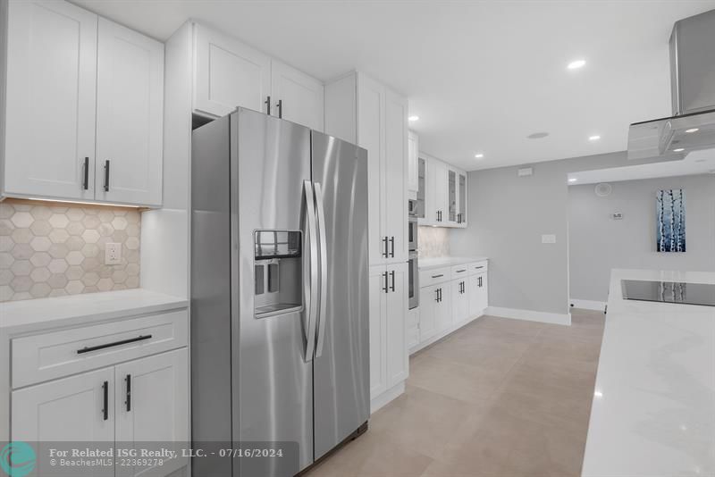 Marble backsplash  throughout