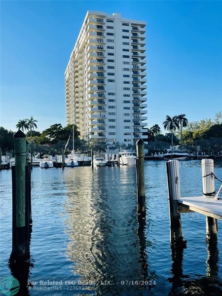 View from the marina walkway