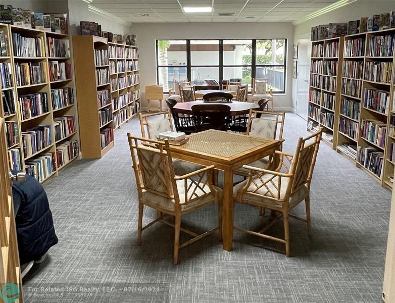 Library and card room