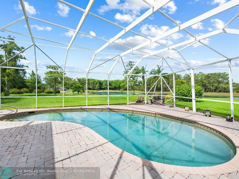 Screened in Patio and Pool Area