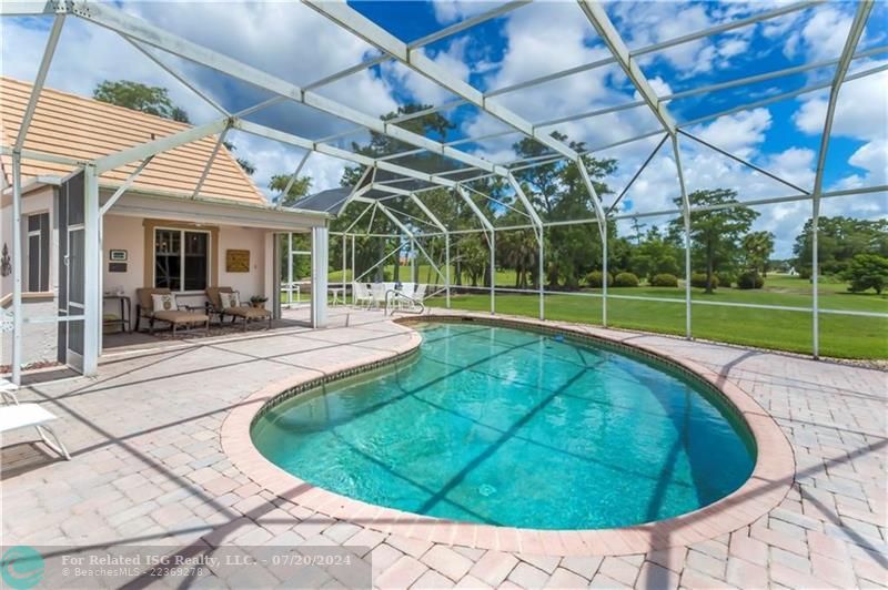 Screened in Patio and Pool Area