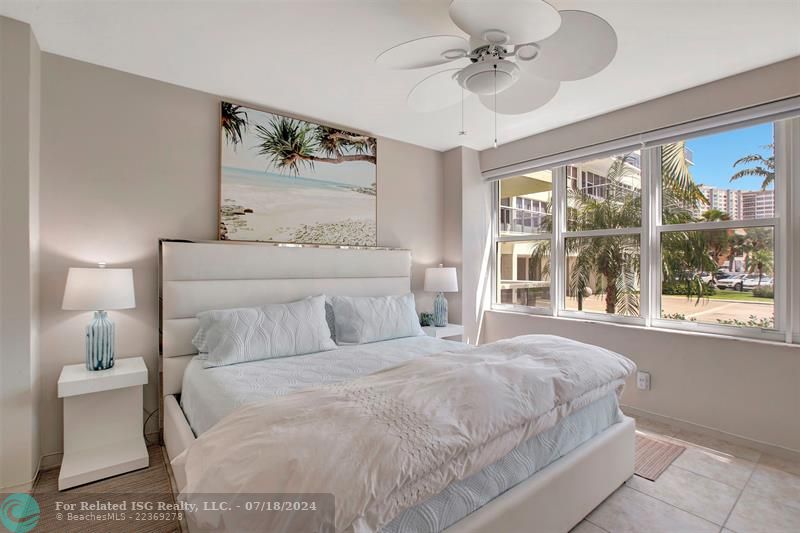 Sitting area in bedroom