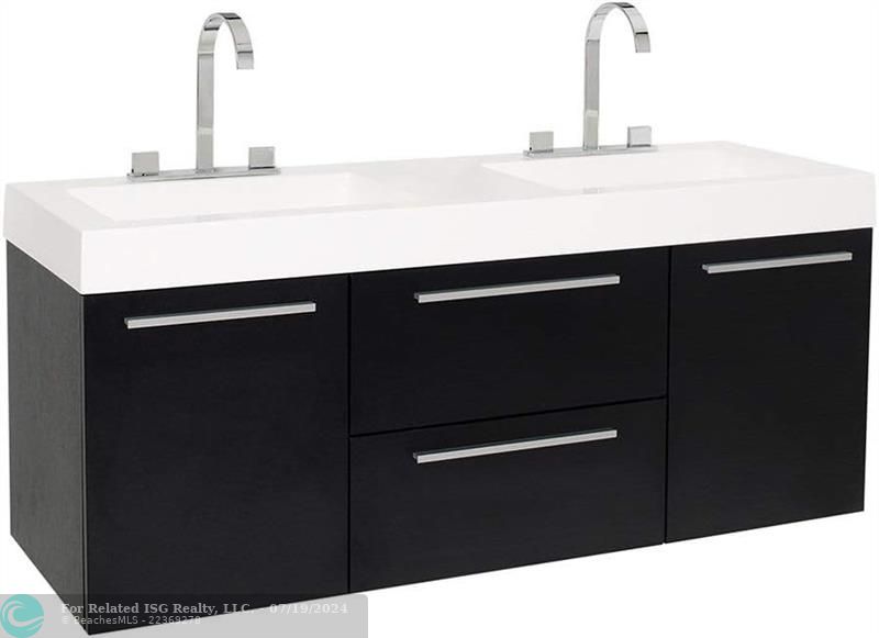 54 inch vanity and faucets