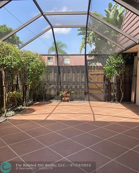 Fabulous outdoor living space-view from kitchen