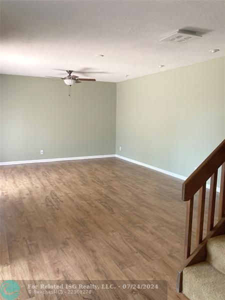 All vinyl flooring on main floor