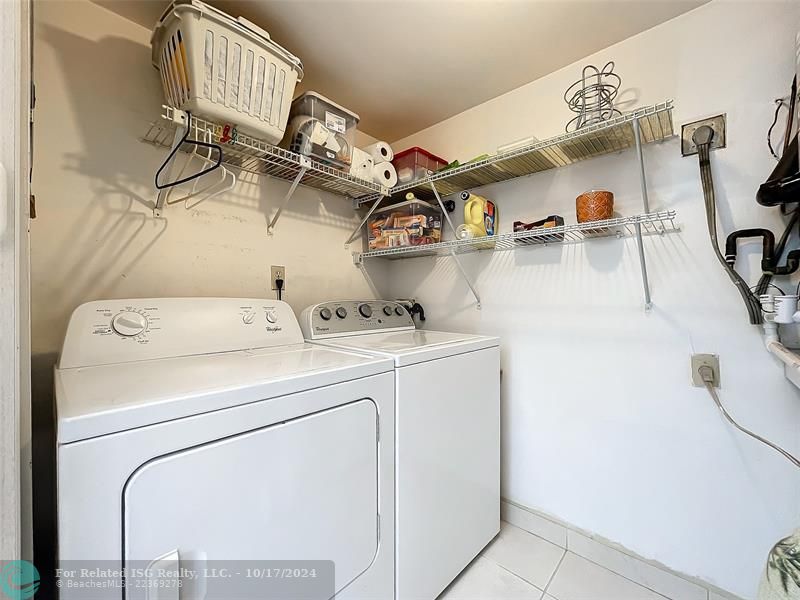 Lots of closets down this hallway to bathroom