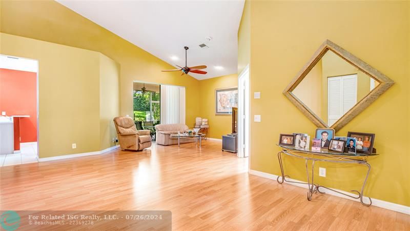 Living room & dining room