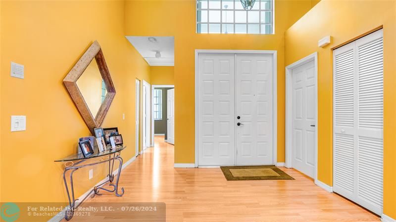 double door entryway