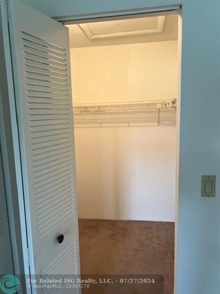 VIEW OF MASTER WALK IN CLOSET