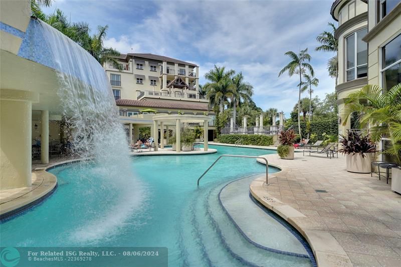 resort style pool