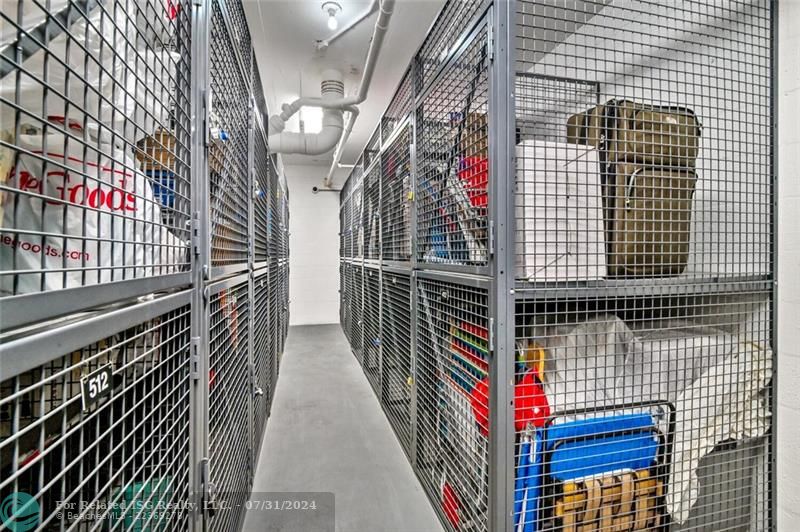 AC Storage Unit in Garage