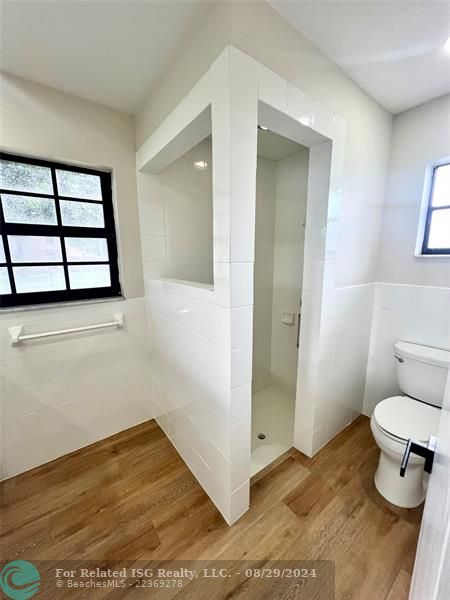 Primary bathroom with a double sink