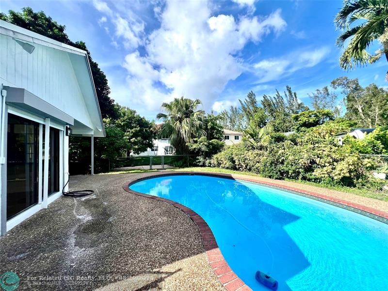 Pool and dock view