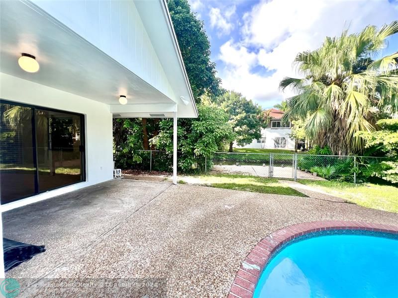 Pool and dock view