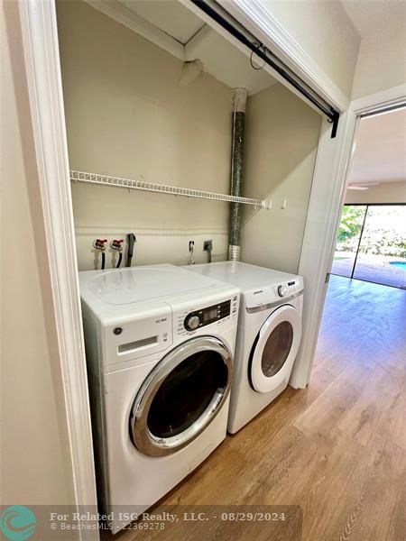 Front loading washer and dryer