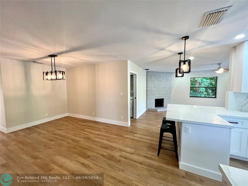 Kitchen and dining room