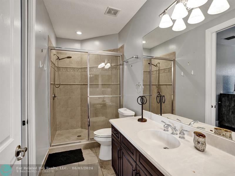 2nd Bathroom upstairs connected to 3rd Bedroom