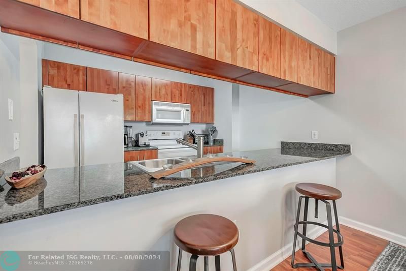 Kitchen counter view