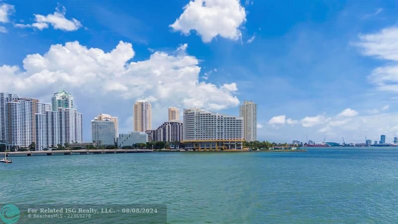 Looking back from Bay to Building