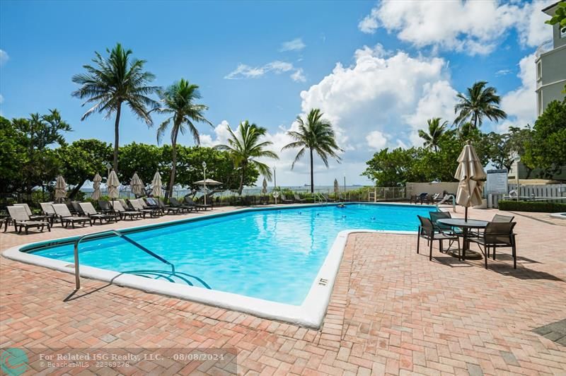 Large pool on the Beach