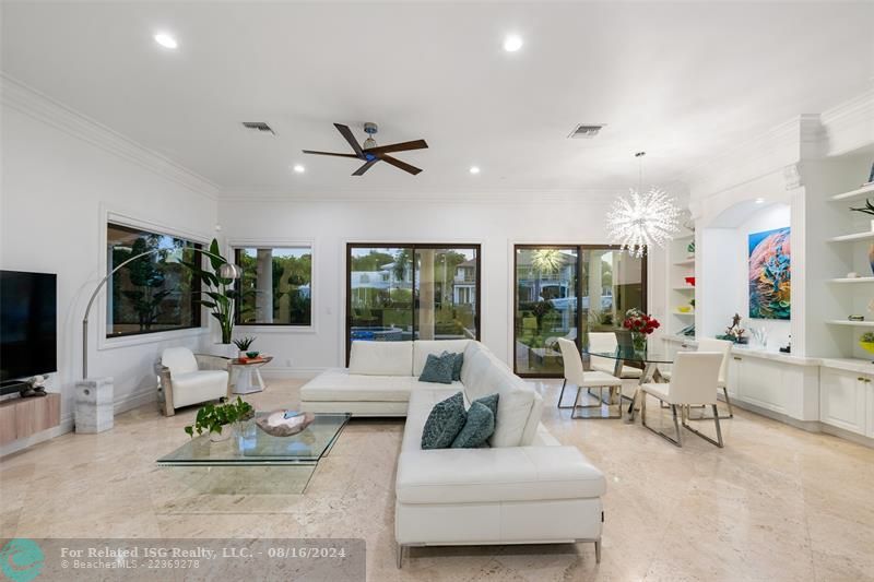 Family Room off the Kitchen